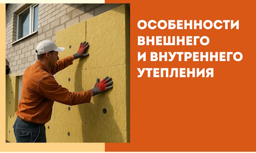 Какие особенности внешнего и внутреннего утепления в октябрьском