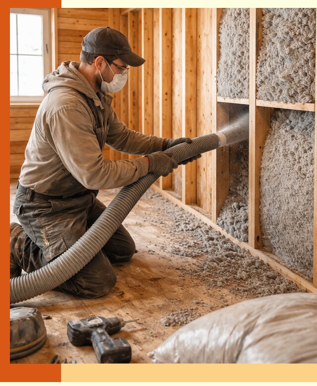 Утепление дачного дома эковатой в октябрьском — быстро и надёжно