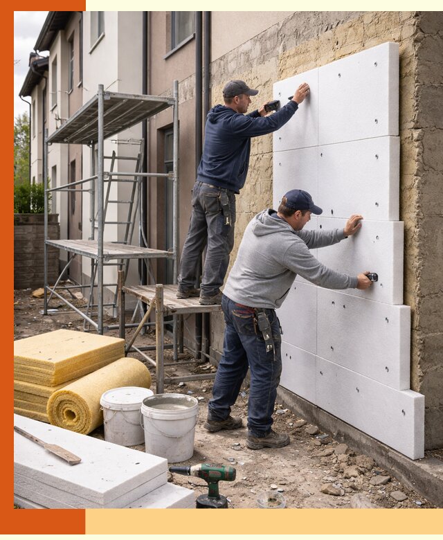 Утепление таунхауса с гарантией комфорта в октябрьском