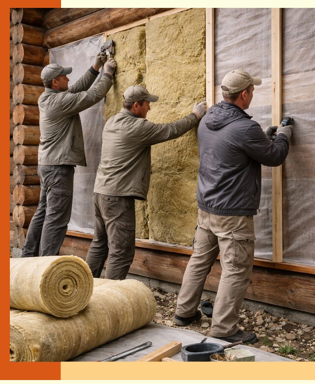 Утепление деревянного дома в октябрьском эффективными технологиями