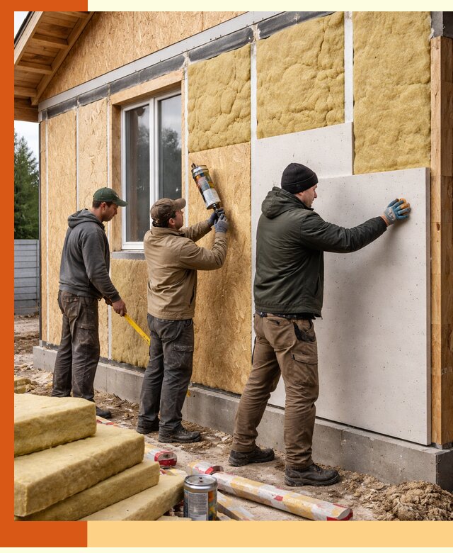 Профессиональное утепление дома из SIP-панелей в октябрьском