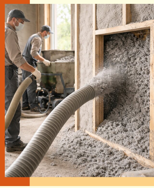 Утепление коттеджа эковатой в октябрьском с гарантией качества