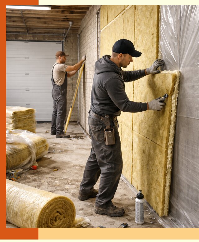 Утепление гаража под ключ в октябрьском — все виды теплоизоляции