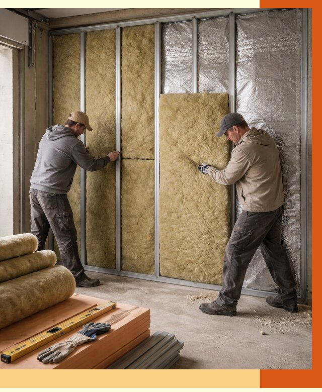 Утепление гаража изнутри в октябрьском от 7768 руб/м2 — работы и цена | ТепломастерКтб