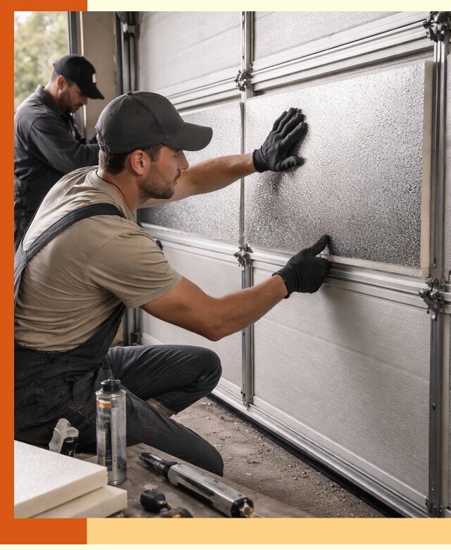 Утепление гаражных ворот в октябрьском качественно и надежно