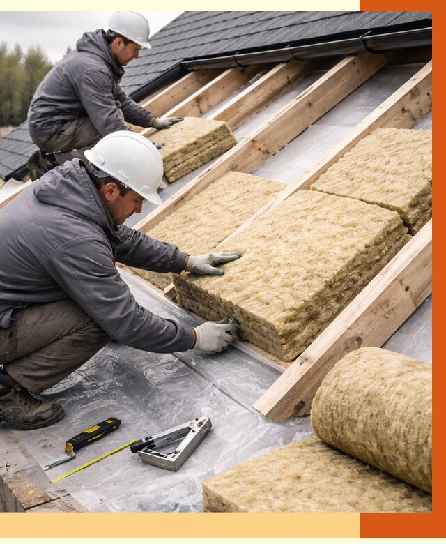 Утепление крыши в октябрьском от 1916 руб./м2 — комплексное утепление кровли | ТепломастерКтб