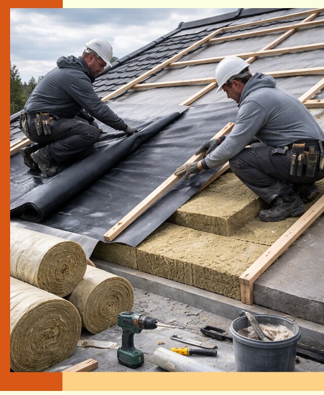Утепление крыши снаружи в октябрьском: профессиональная теплоизоляция