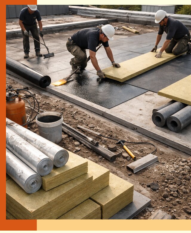 Утепление плоской крыши в октябрьском — надежная теплоизоляция и герметизация