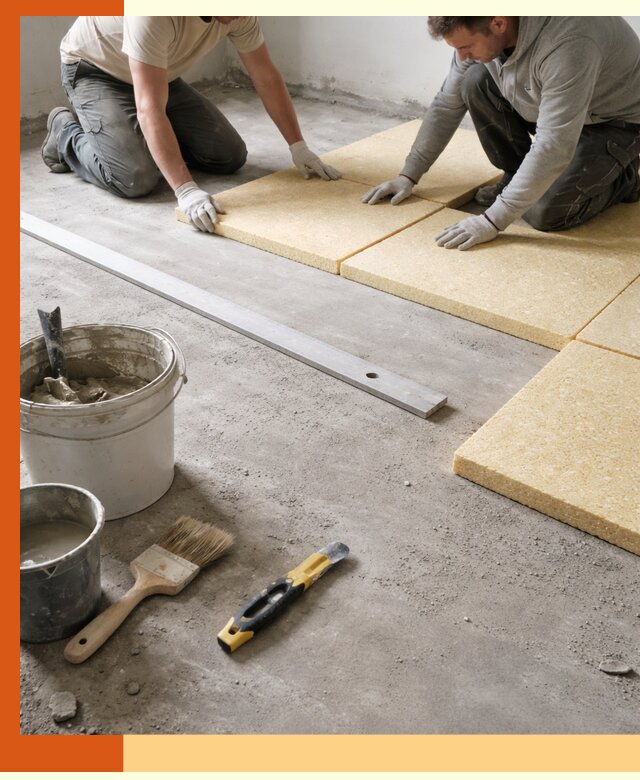 Утепление бетонного пола в октябрьском профессионально и недорого