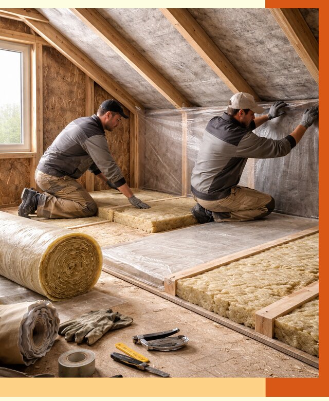 Утепление чердака в октябрьском от 7768 руб/м² — теплоизоляция и комплексное утепление под ключ | ТепломастерКтб