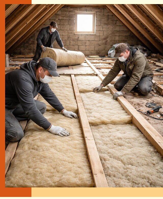 Утепление чердака в октябрьском — профессиональная теплоизоляция кровли