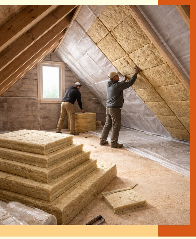 Утепление мансарды в октябрьском от 2589 руб/м2 — комплексно и под ключ | ТепломастерКтб