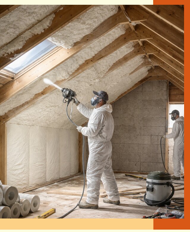 Утепление мансарды ППУ в октябрьском от 2848 руб./м² — заказать под ключ | ТепломастерКтб