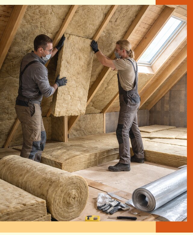 Утепление мансарды минватой в октябрьском от 4350 руб./м2 — монтаж и пароизоляция | ТепломастерКтб