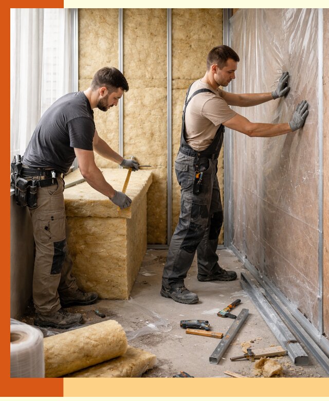 Профессиональное утепление лоджии в октябрьском эффективно и надежно