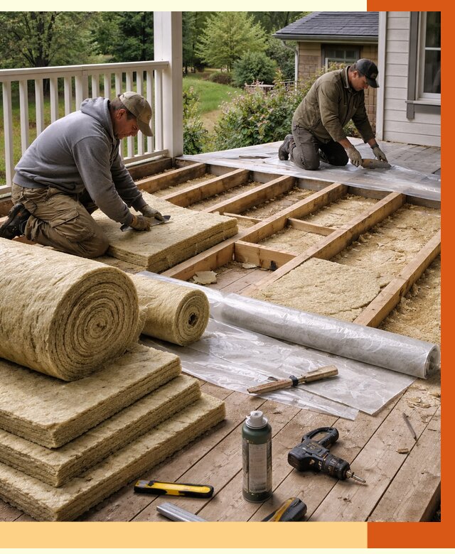 Утепление террасы в октябрьском от 4350 руб./м2 — утеплить террасу под ключ | ТепломастерКтб