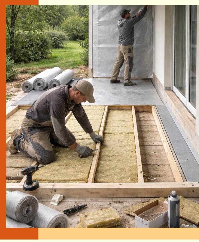 Утепление террасы в октябрьском — тепло и защита круглогодично