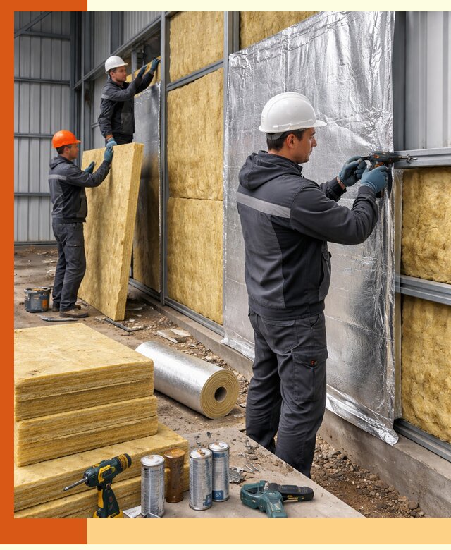 Утепление металлического ангара профессионально в октябрьском