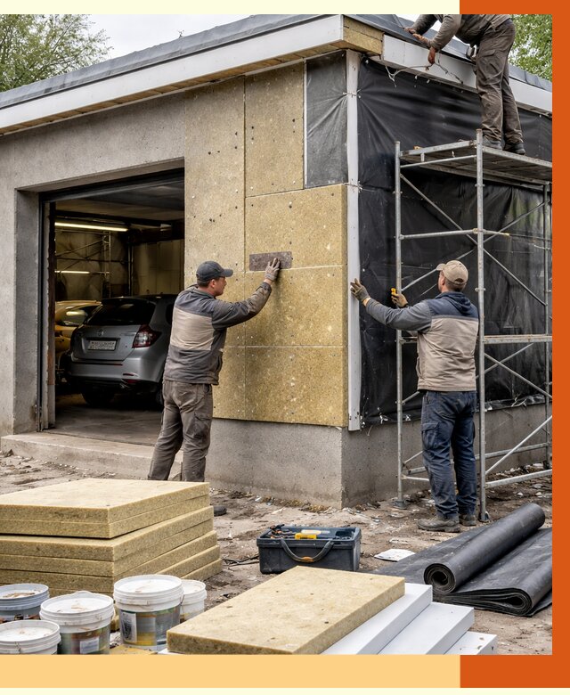 Утепление автосервиса в октябрьском ппу, пеноизоляция, от 15018 руб/м2 — ТепломастерКтб