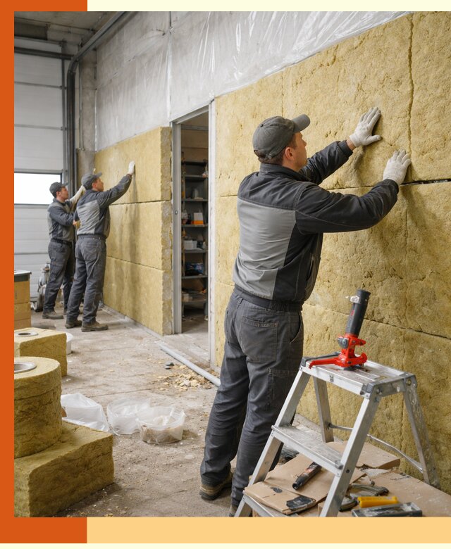 Утепление автосервиса и мастерских в октябрьском качественно и надёжно