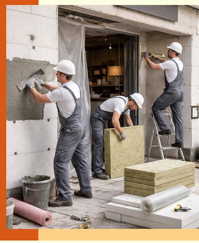 Утепление кафе в октябрьском: профессиональная теплоизоляция и монтаж