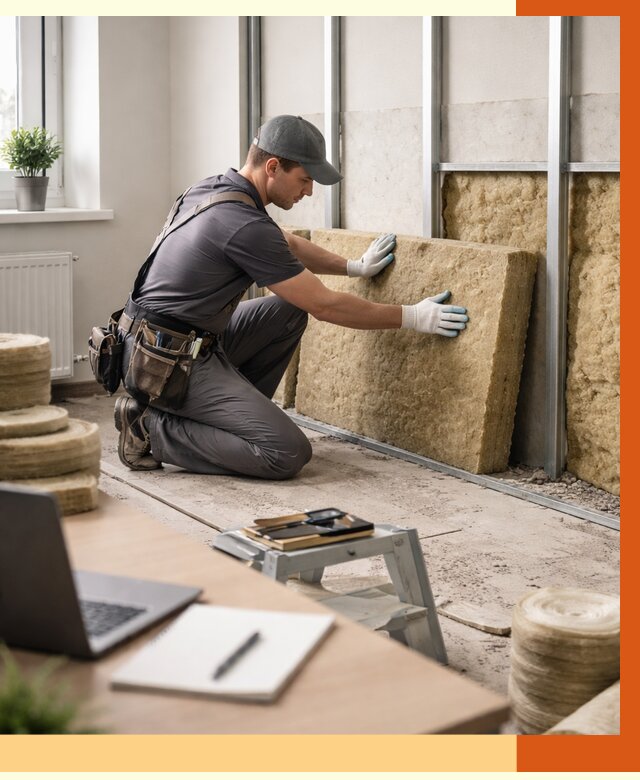 Утепление офиса в октябрьском от 4661 руб/м2 — комплексное утепление офиса под ключ | ТепломастерКтб