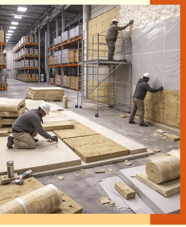 Утепление складского терминала в октябрьском от 7768 руб./м² под ключ | ТепломастерКтб