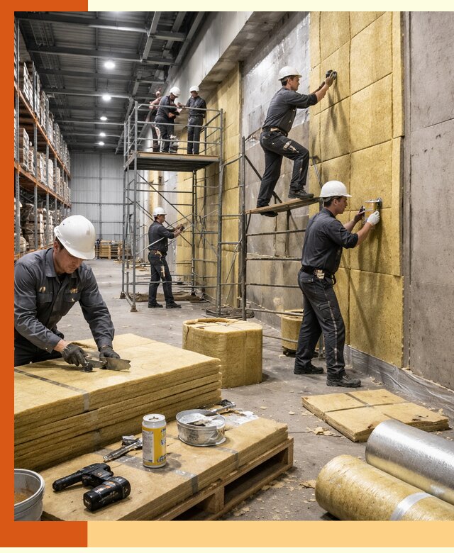 Утепление логистического центра в октябрьском качественно и экономично