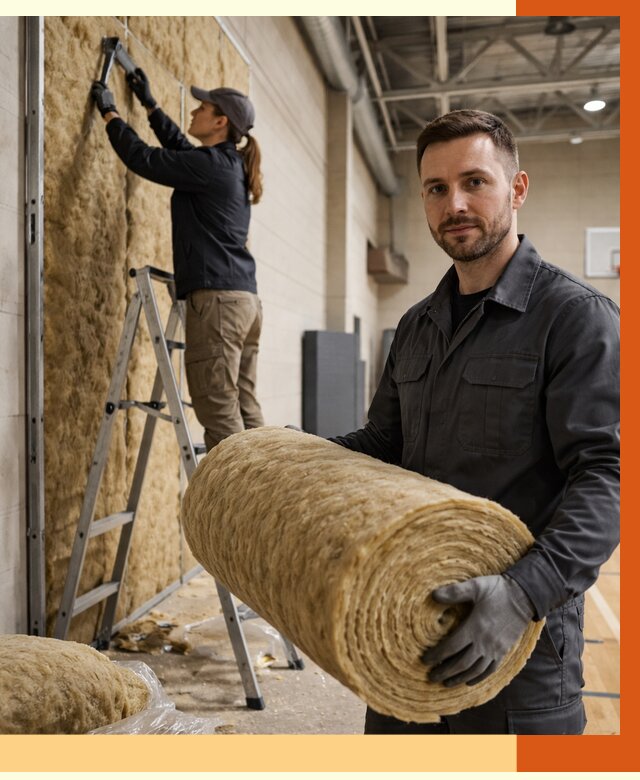 Утепление спортзала в октябрьском от 7768 руб/м2 — комплексное утепление под ключ | ТепломастерКтб