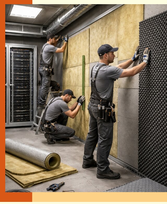 Утепление серверной комнаты профессионально в октябрьском