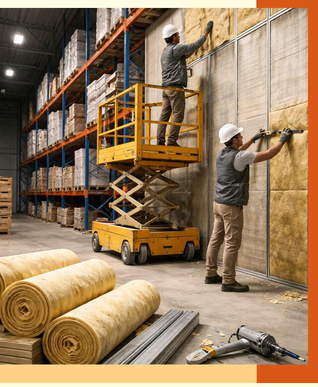 Утепление торгового склада в октябрьском от 3314 руб/м2 — комплексно и под ключ | ТепломастерКтб