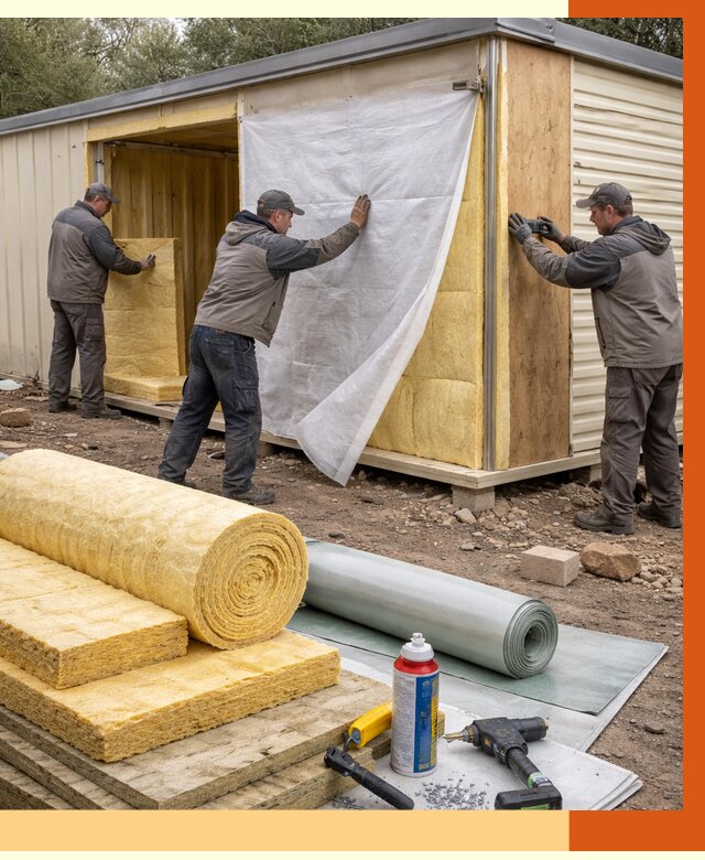 Утепление строительной бытовки в октябрьском от 12946 руб. под ключ | ТепломастерКтб