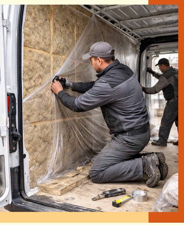 Утепление фургона в октябрьском от 17089 руб/м2 — утепление фургона ППУ и кузова | ТепломастерКтб