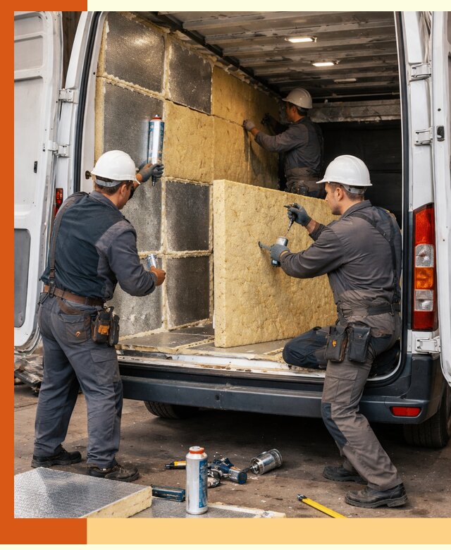 Утепление фургона-рефрижератора в октябрьском для сохранения температуры