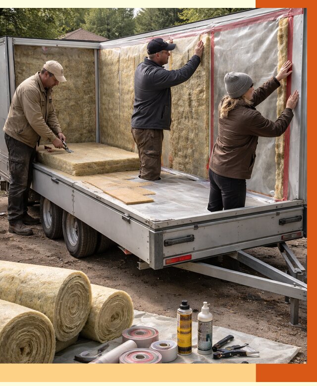 Утепление прицепа в октябрьском под ключ от 12946 руб. — комплекс от ТепломастерКтб