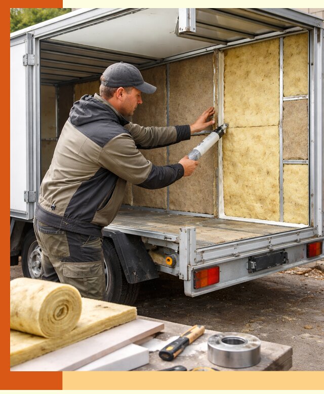 Профессиональное утепление прицепа в октябрьском для любых условий