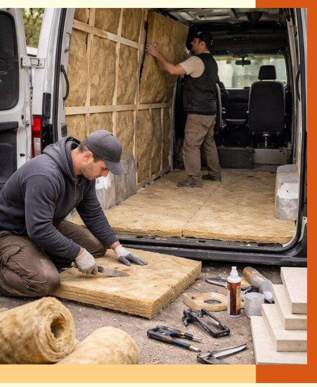 Утепление кемпера в октябрьском под ключ от 12428 руб. — профессионально | ТепломастерКтб