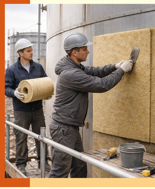 Профессиональное утепление резервуара и теплоизоляция в октябрьском