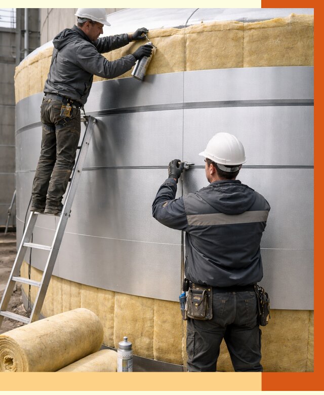 Утепление цистерны в октябрьском пенополиуретаном от 15018 руб. под ключ | ТепломастерКтб