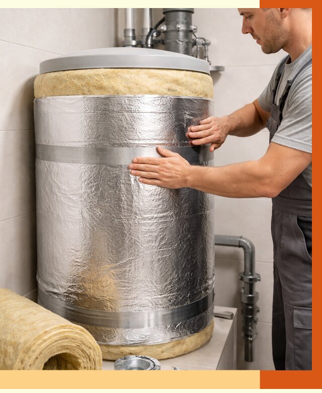 Утепление бойлера в октябрьском от 4661 руб. под ключ | Утепление ППУ | ТепломастерКтб