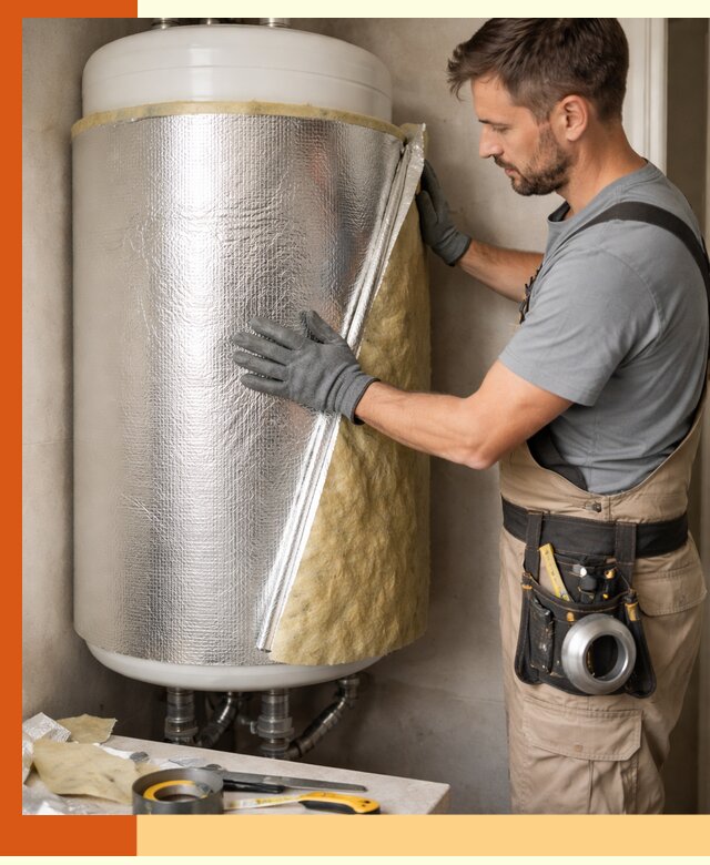 Утепление бойлера в октябрьском для снижения теплопотерь и экономии энергии