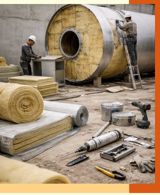 Утепление резервуара с топливом в октябрьском от 28482 руб. под ключ | ТепломастерКтб