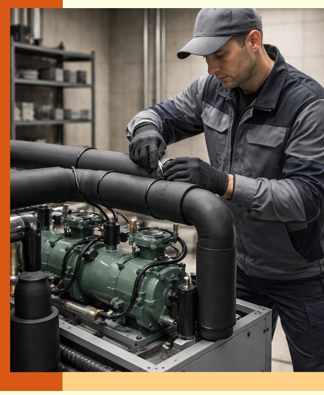 Утепление холодильного агрегата и теплоизоляция в октябрьском