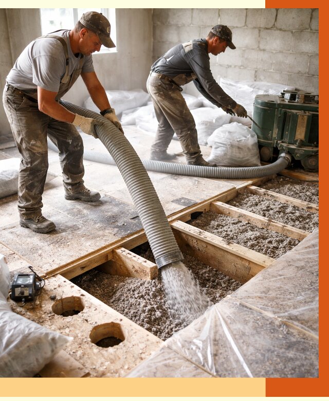 Заполнение пустот перекрытий в октябрьском от 4661 руб. под ключ | ТепломастерКтб