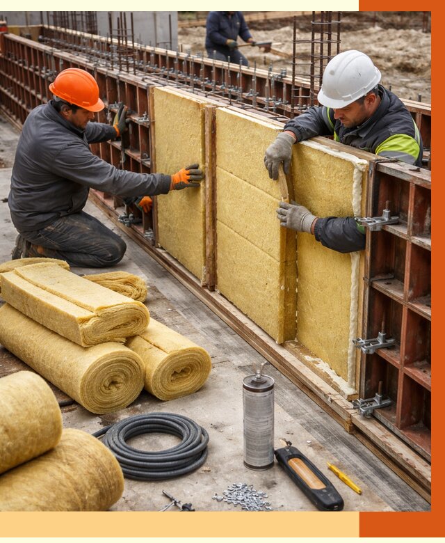Теплоизоляция опалубки в октябрьском от 7457 руб. за м2 — услуги и монтаж | ТепломастерКтб