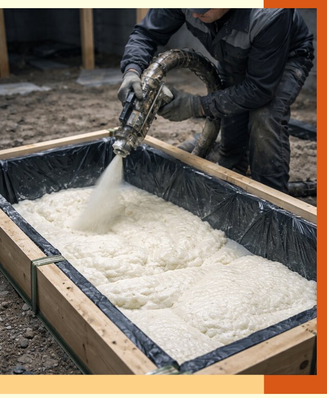 Заливка ППУ в формы в октябрьском от 2589 руб. — утепление форм под ключ | ТепломастерКтб