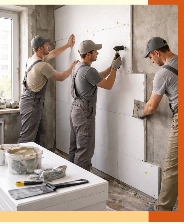 Утепление пенопластом домов и стен в октябрьском от 1916 руб. — ТепломастерКтб