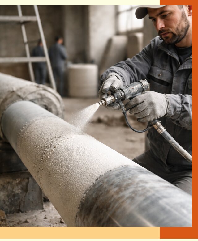 Утепление труб жидкой теплоизоляцией в октябрьском от 7768 руб. под ключ | ТепломастерКтб