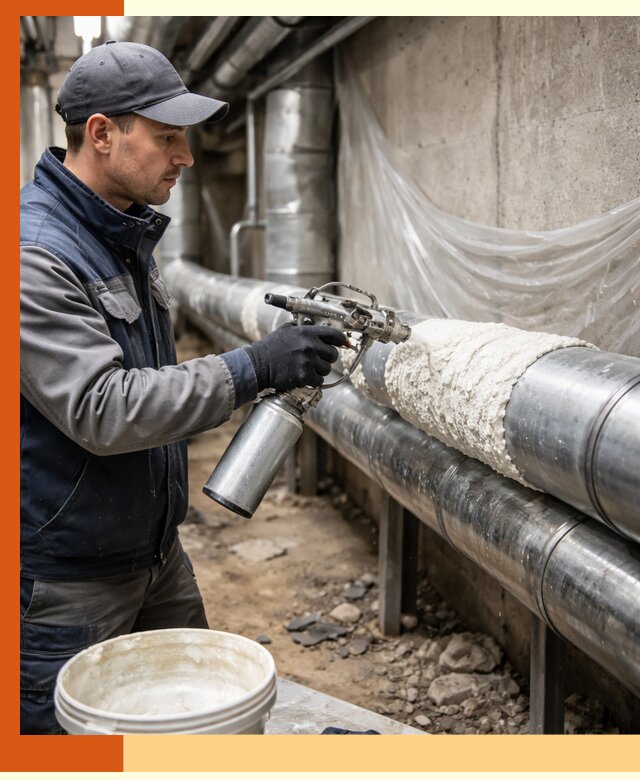 Утепление труб жидкой теплоизоляцией в октябрьском