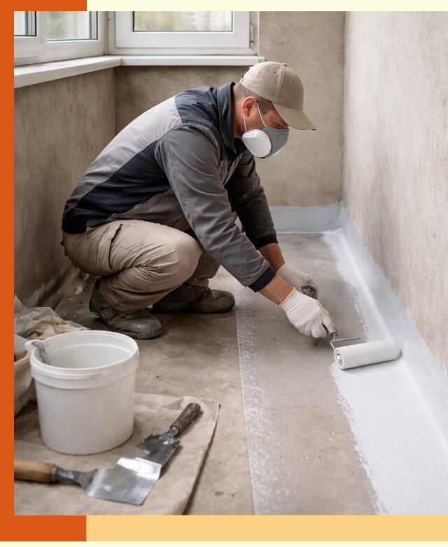 Утепление балкона жидкой теплоизоляцией в октябрьском